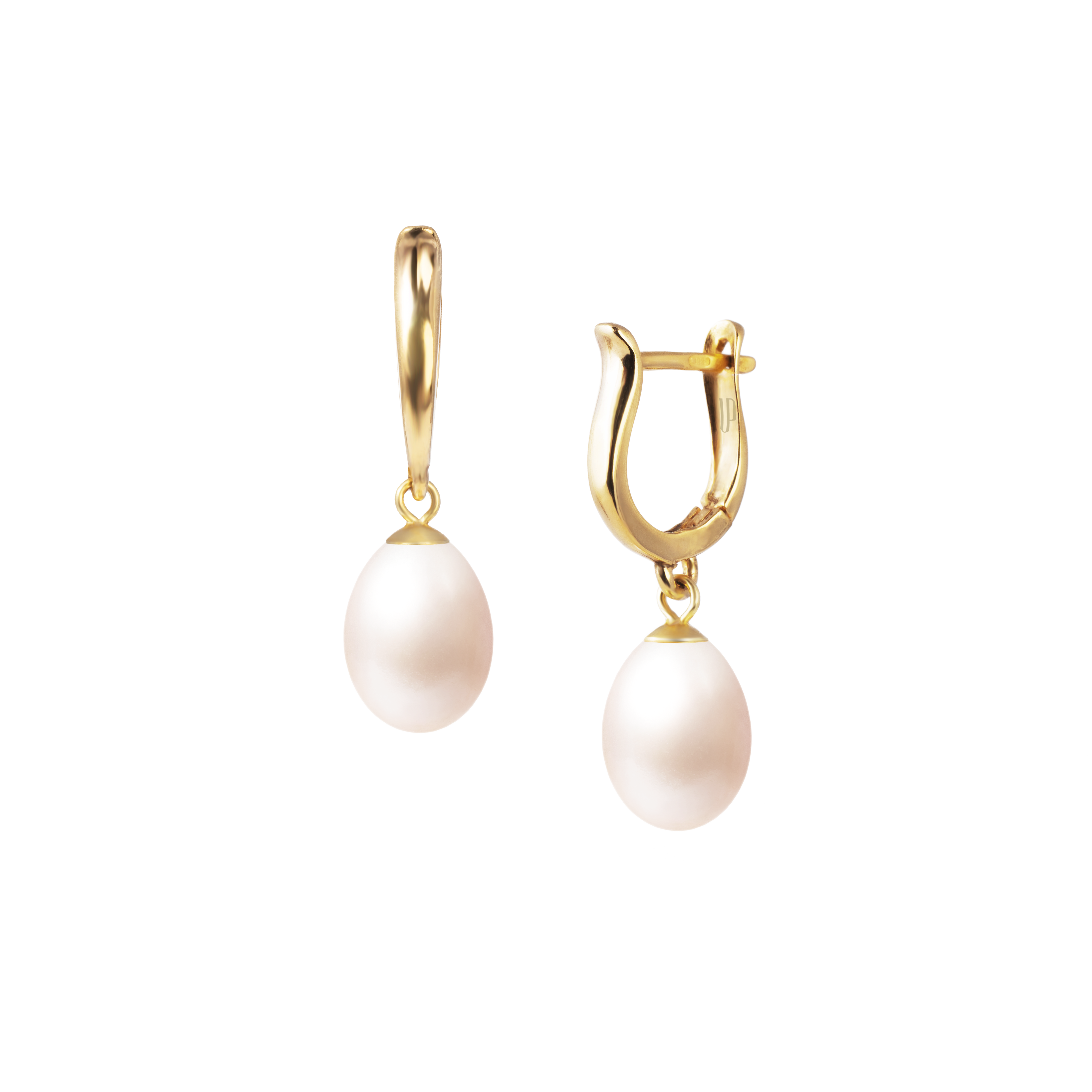 Pērļu auskari Classic 11-12mm Drop balti
