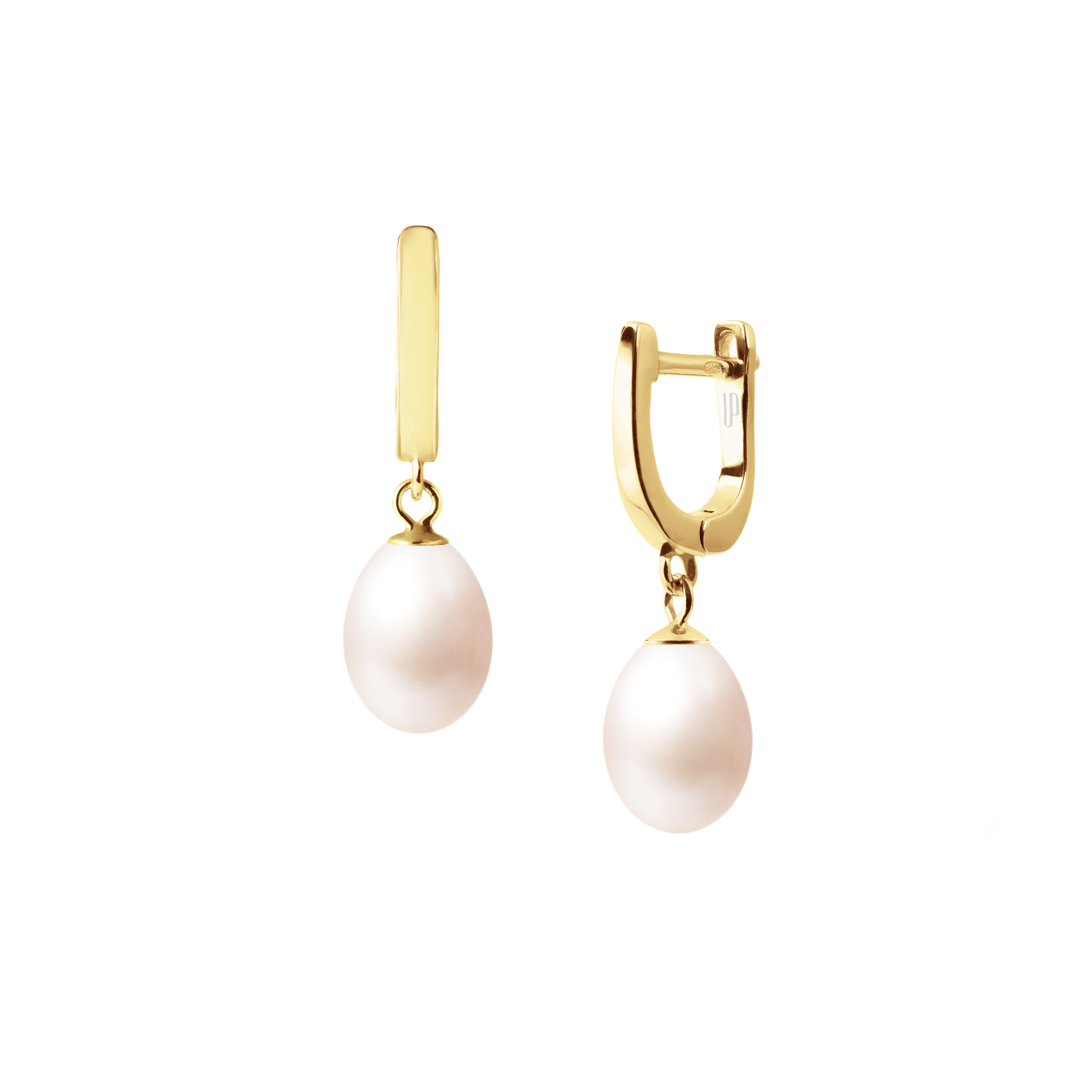 Pērļu auskari Classic 11-12mm balti