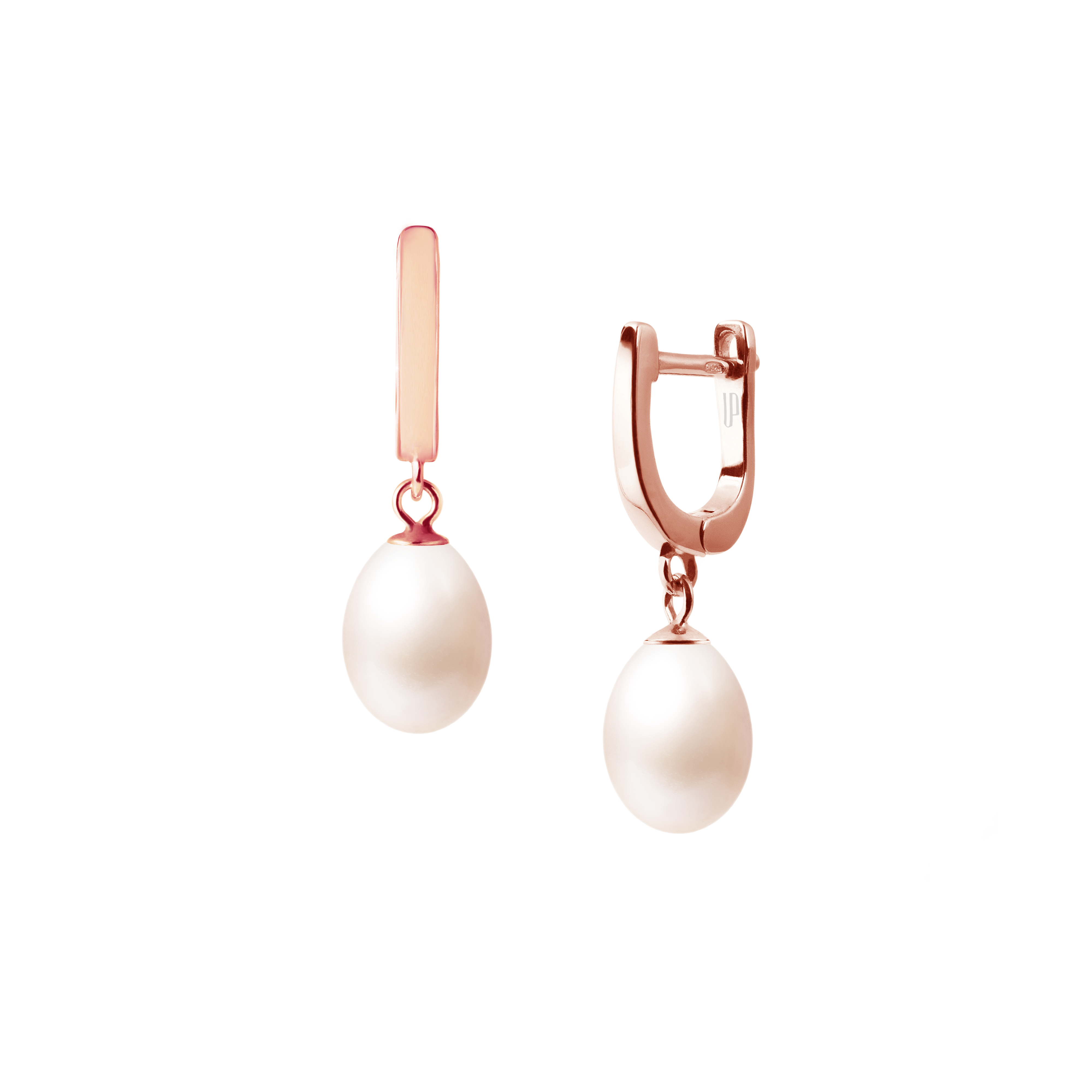 Pērļu auskari Classic 11-12mm balti