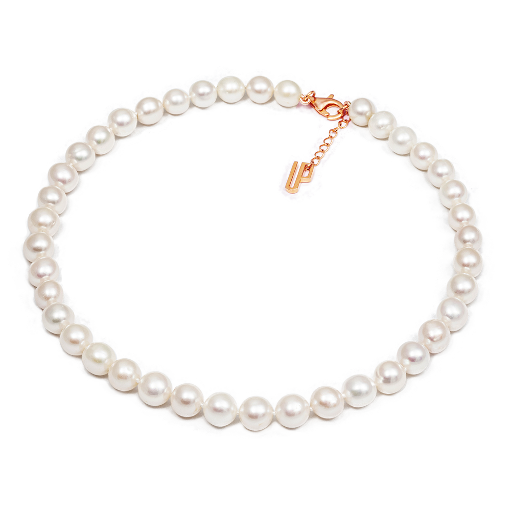 Pērļu kaklarota Classic 9-10mm balta