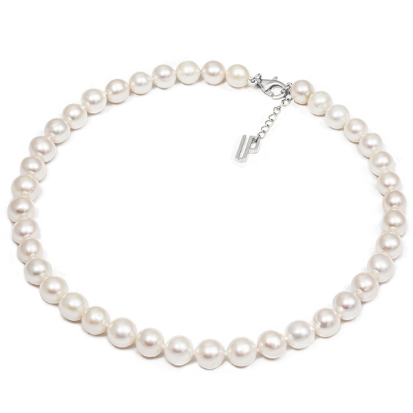Perlenkette Classic 9-10mm weiß
